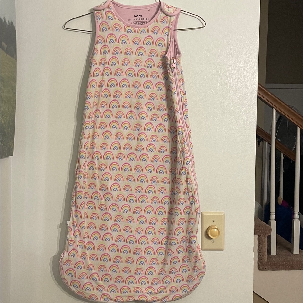 Little Sleepies Pastel Rainbows Pajama Sleep Sack 6-18 months